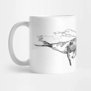 Blue Whale Art Mug